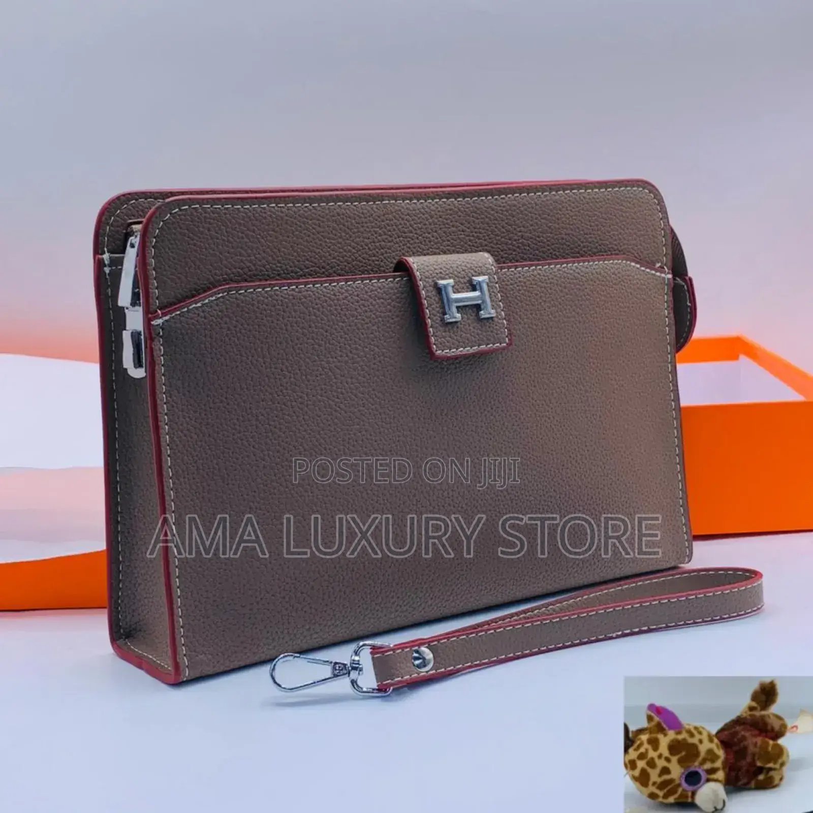 Hermes Genuine Leather Luxury Men's Designer Purse