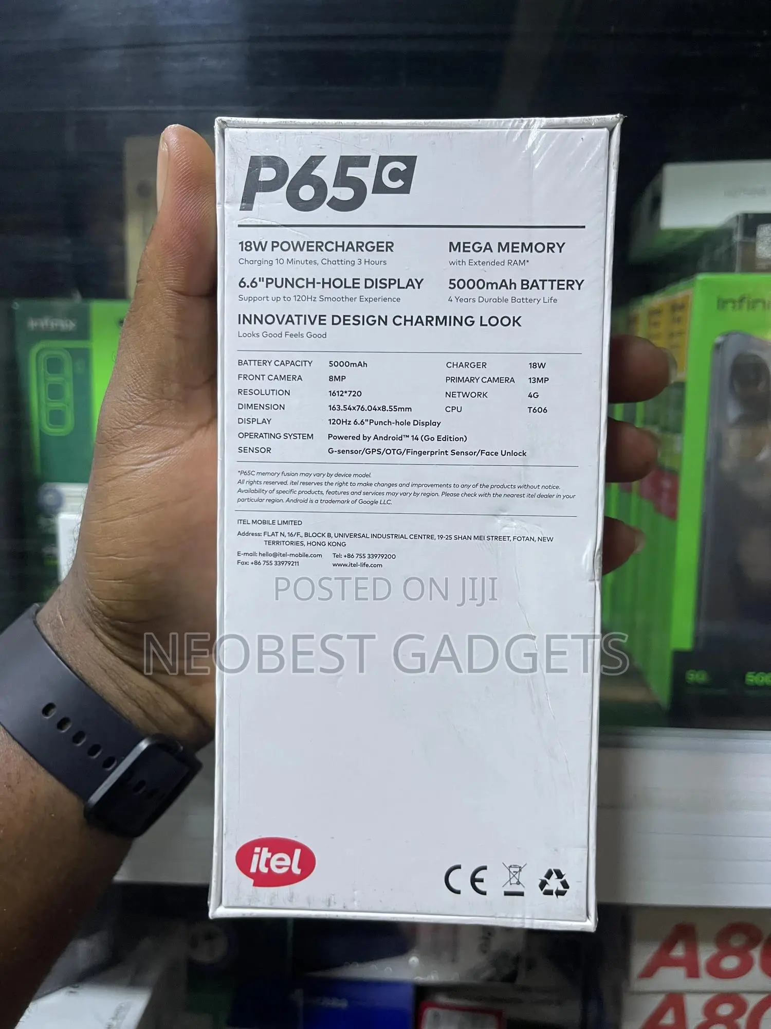 New Itel P65C 128 GB
