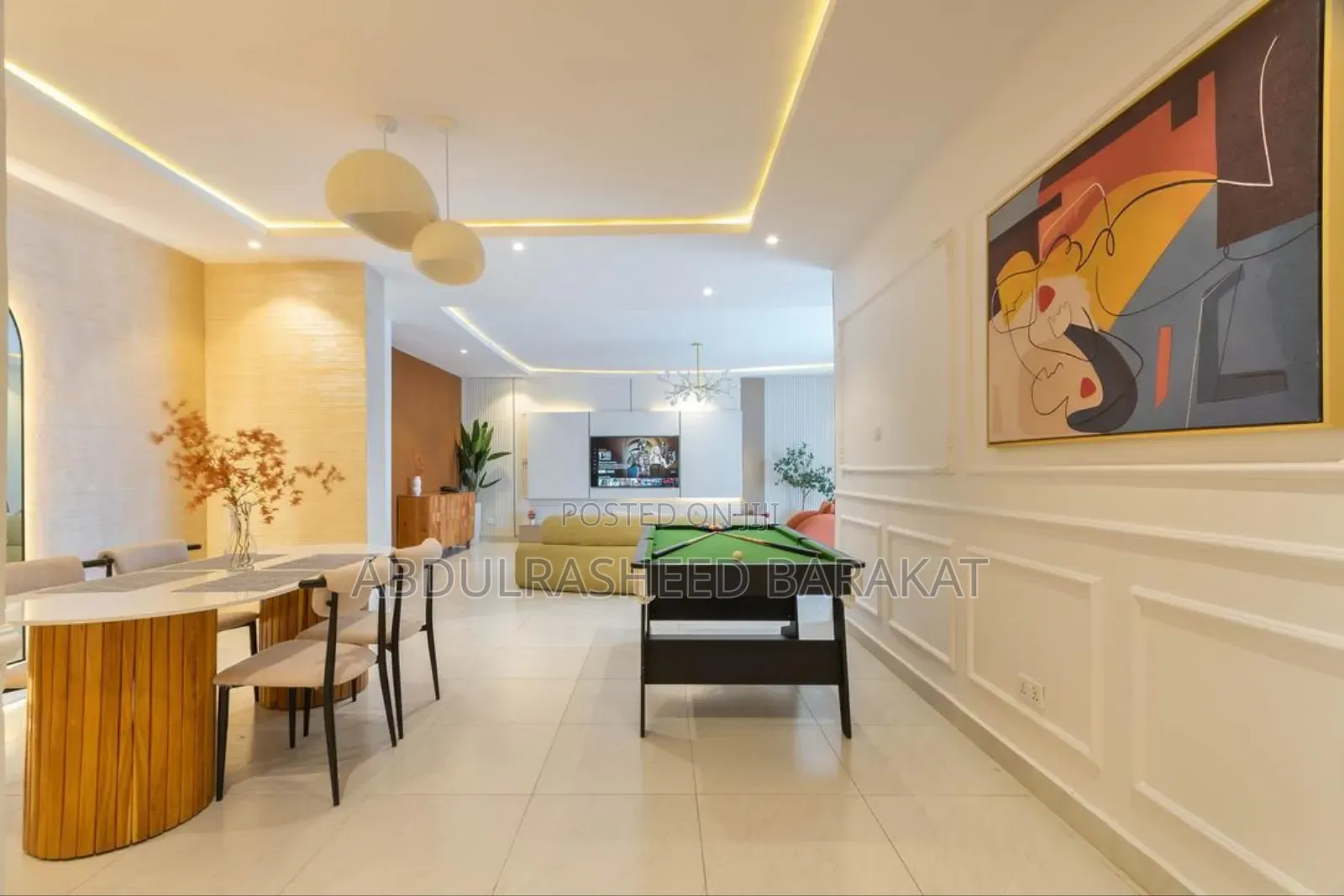 Luxurious 3bedroom Apartment With Rooftop Pool/Gym Snooker Board