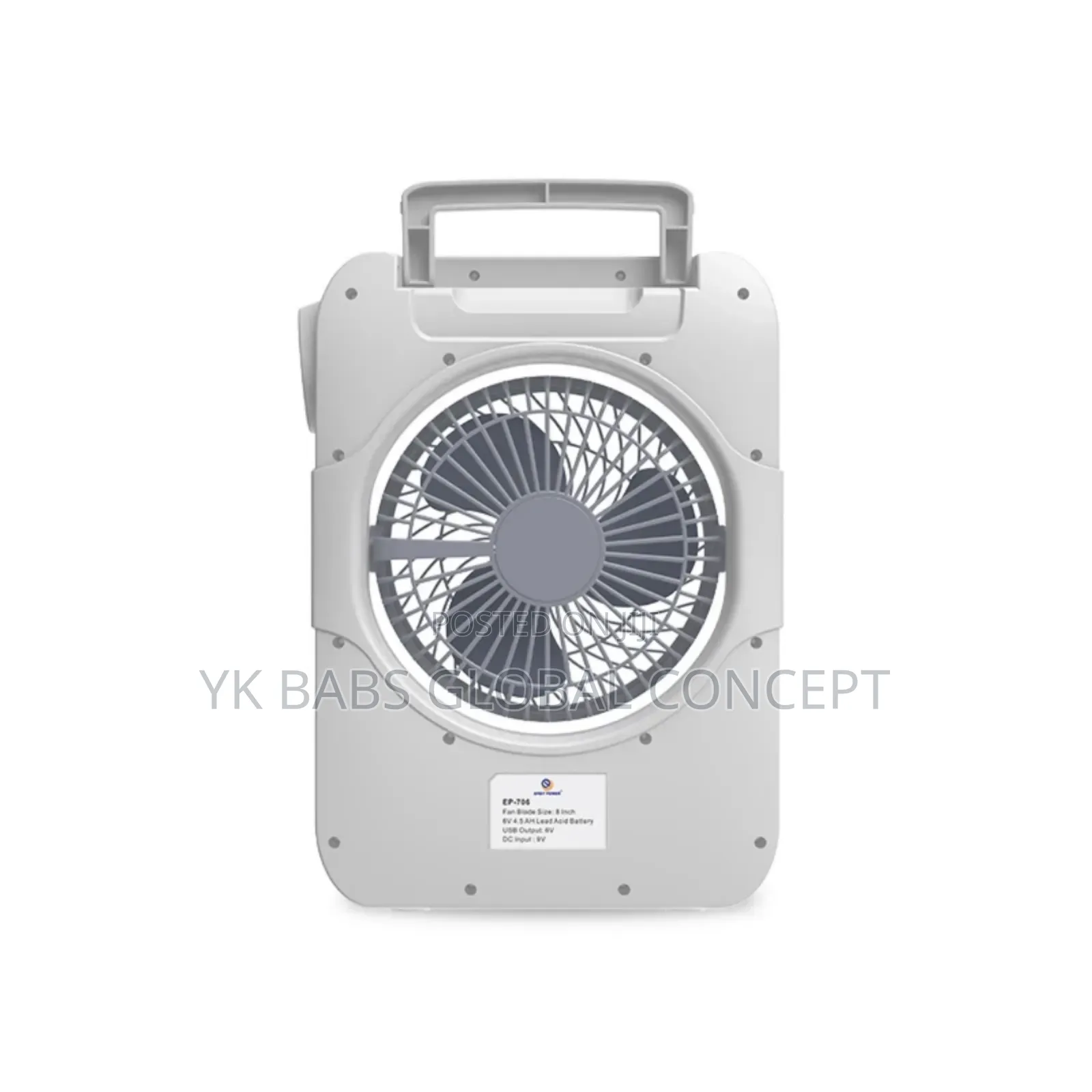 Rechargeable Solar Fans