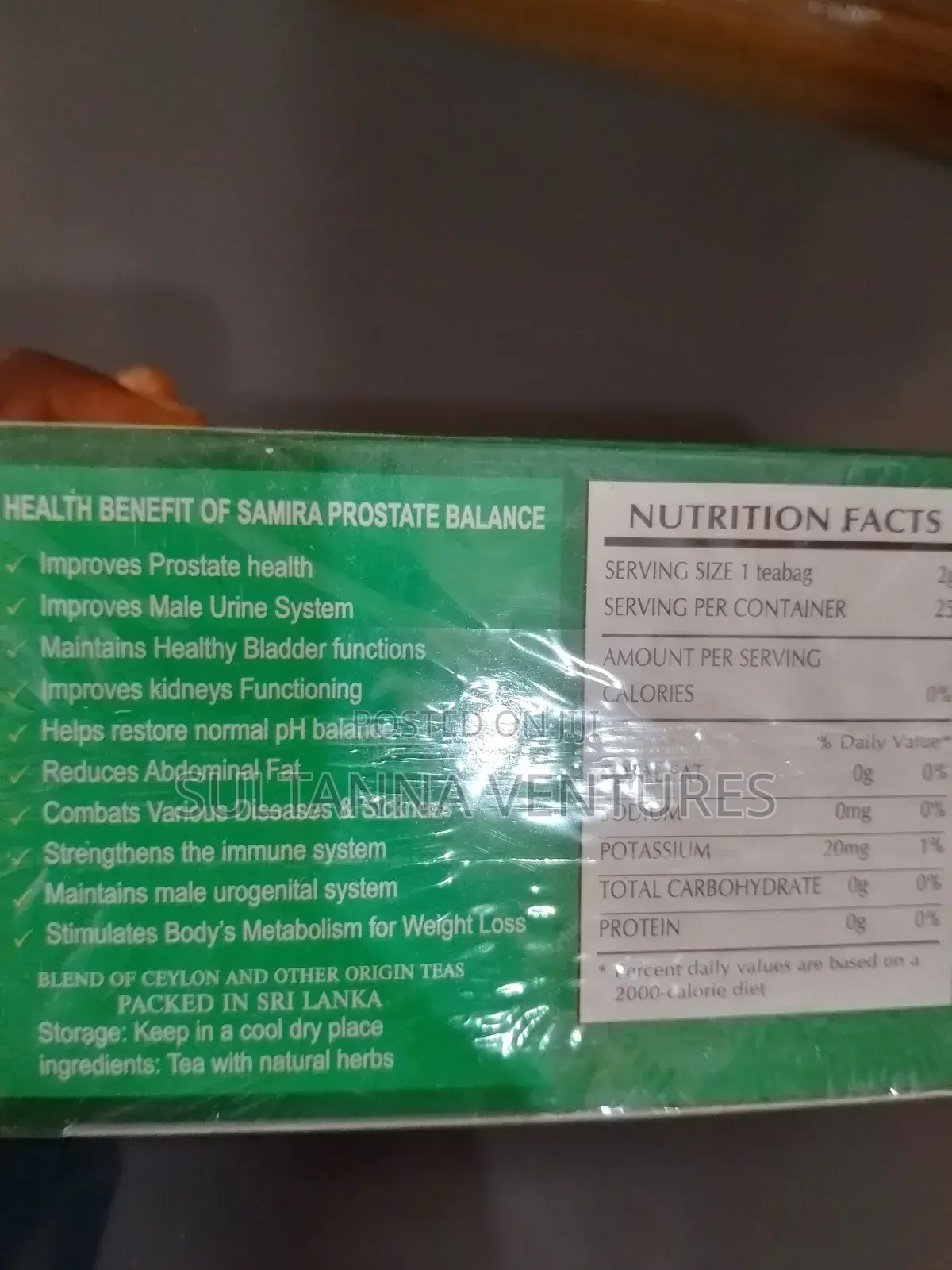 Samira Prostate Balance Herbal Tea (25 Tea Bags)