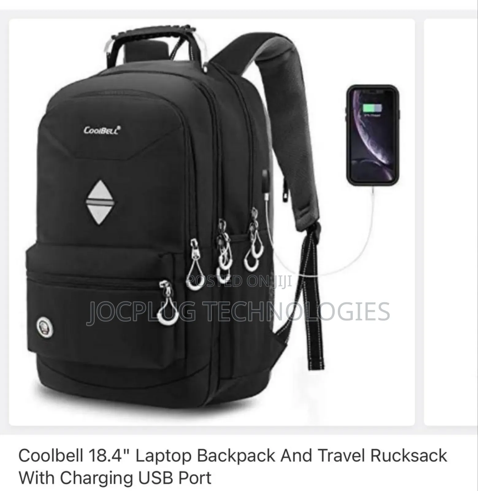 Coolbell 18.4"Laptop Backpack and Travel Rucksack, Water Proof + Usb