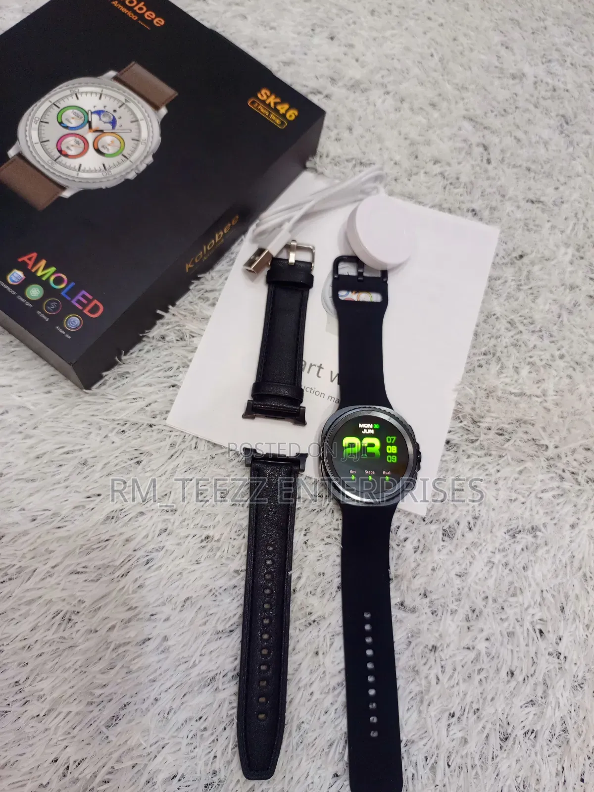 Sk46 Smartwatch 1.43inch Amoled Display With Rotatable Bezel