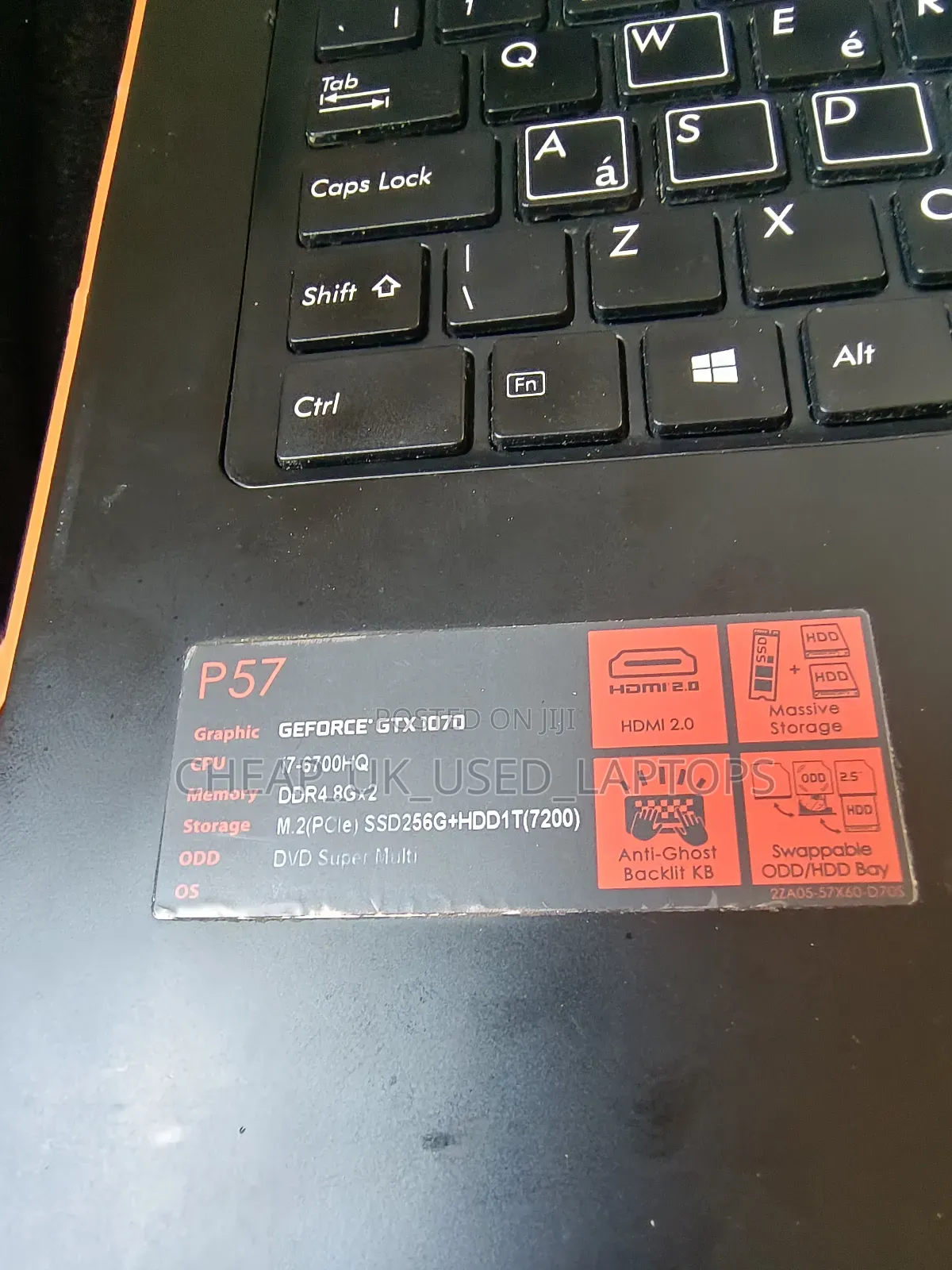 Laptop Gigabyte P57X v6 16GB Intel Core i7 HDD+SSD 750GB
