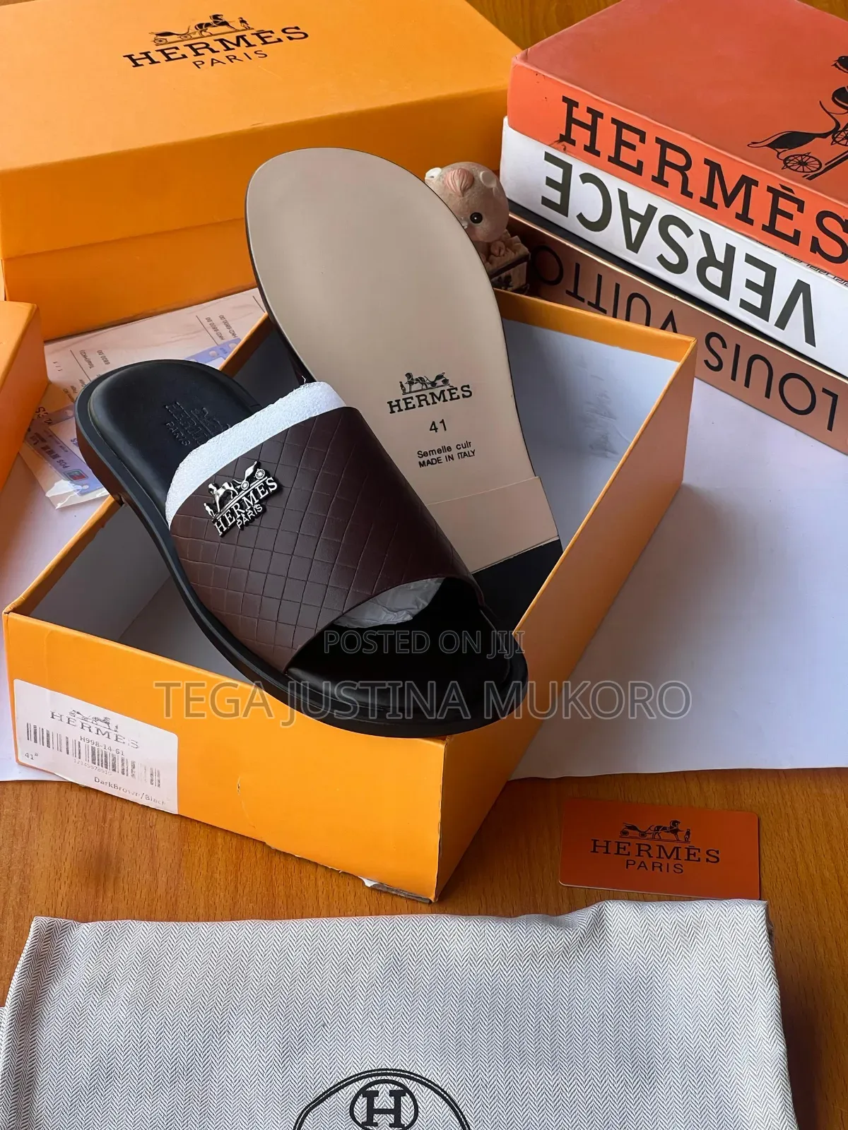 Luxury Buckle Closure Men's Pam Slippers