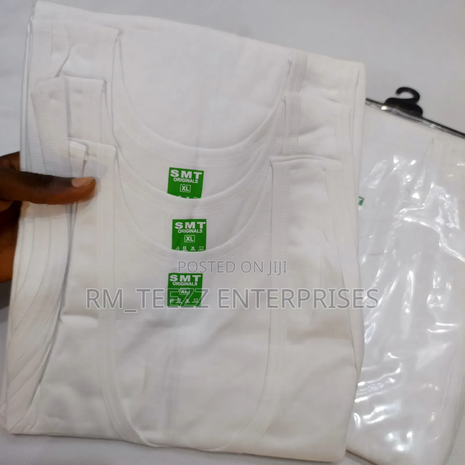 3in1 SMT Men's White Singlet