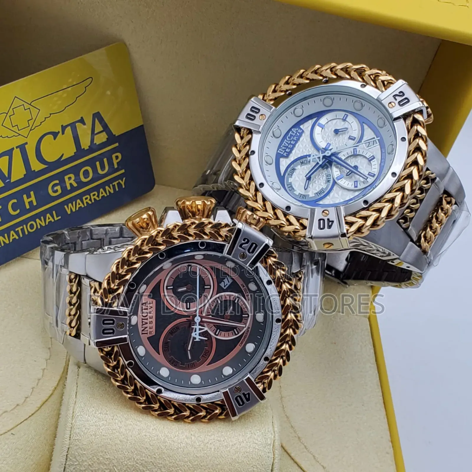 Invicta Male Watch Chain Strap Battery Power