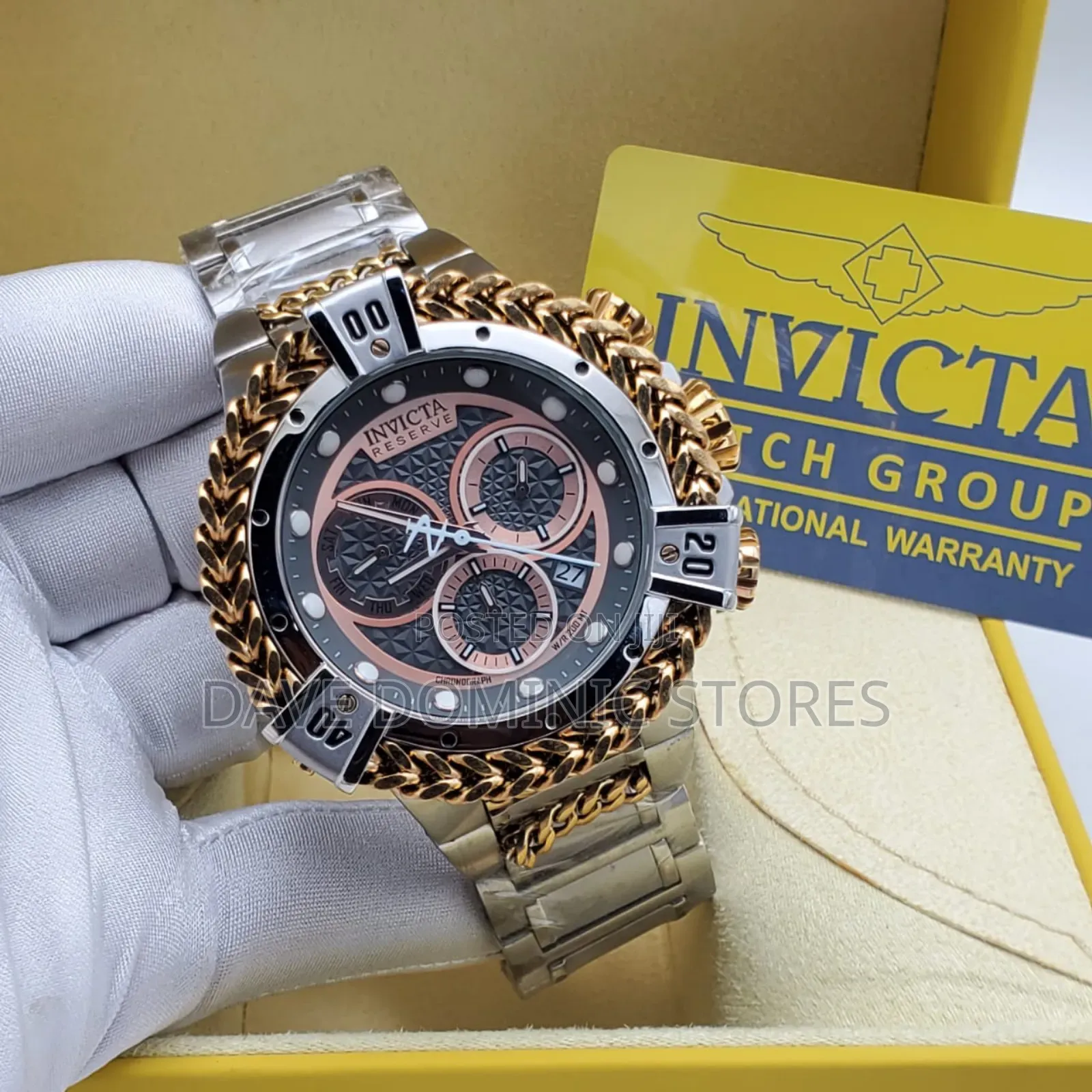 Invicta Male Watch Chain Strap Battery Power