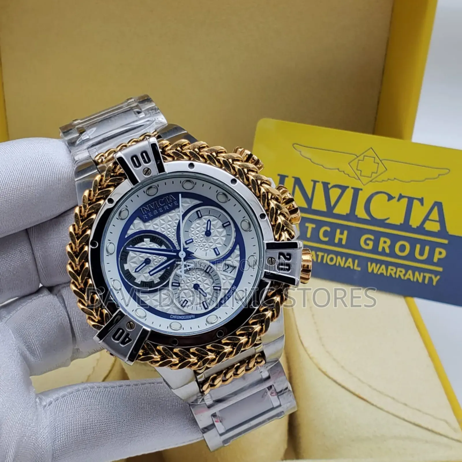 Invicta Male Watch Chain Strap Battery Power