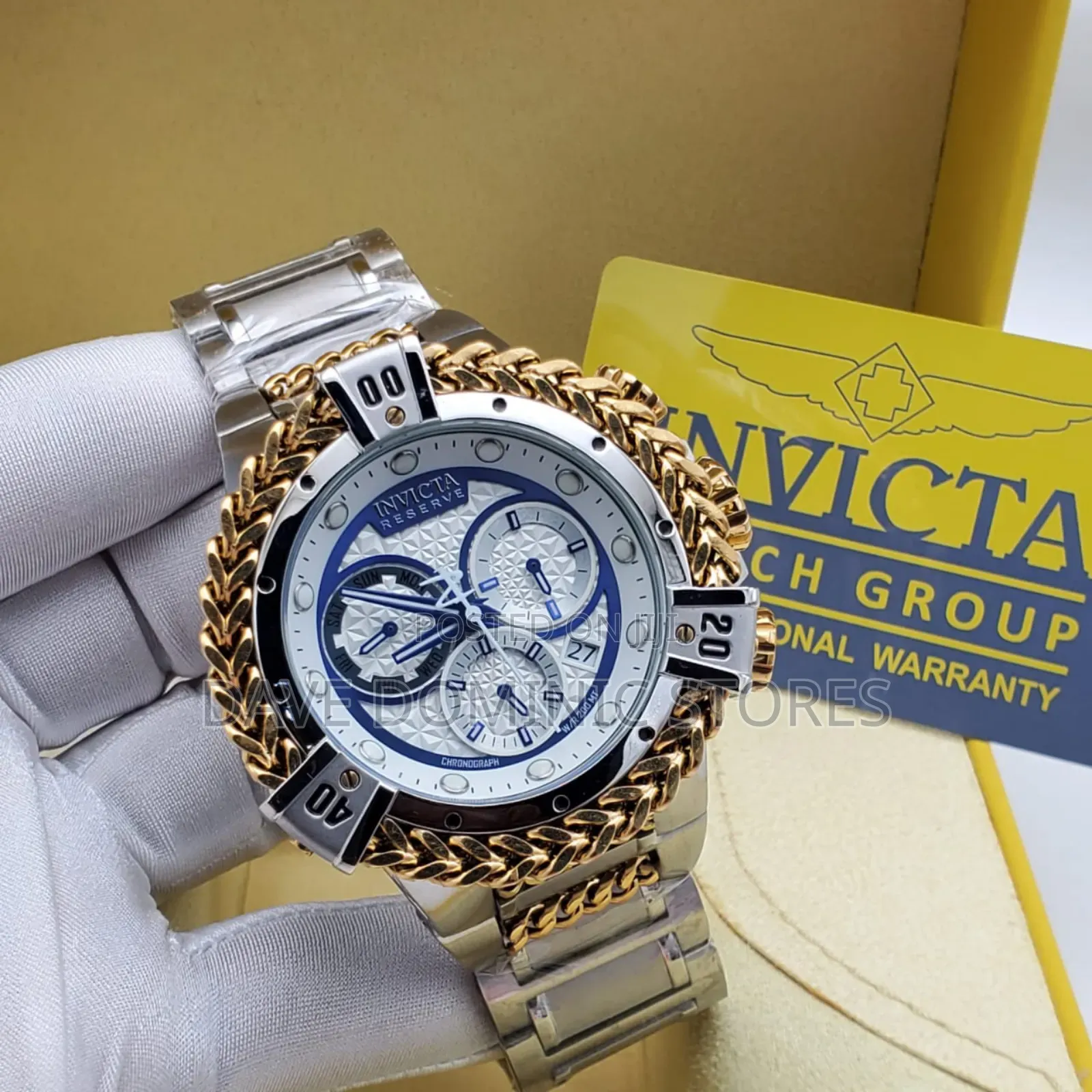 Invicta Male Watch Chain Strap Battery Power