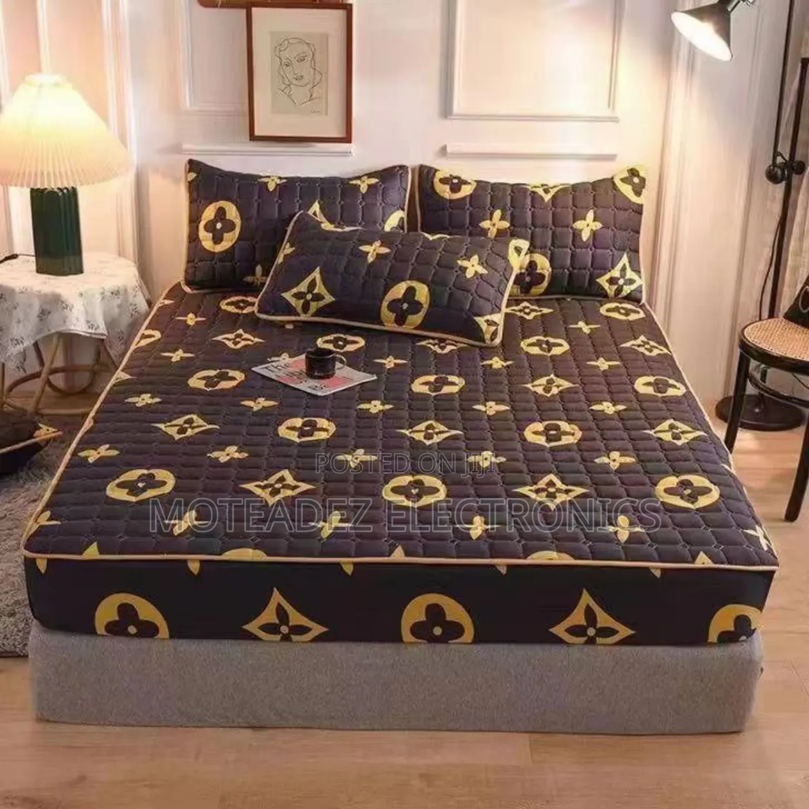 High Quality 5by6, 6by6, 6by7 Waterproof Bed Spread With Pillow Cases