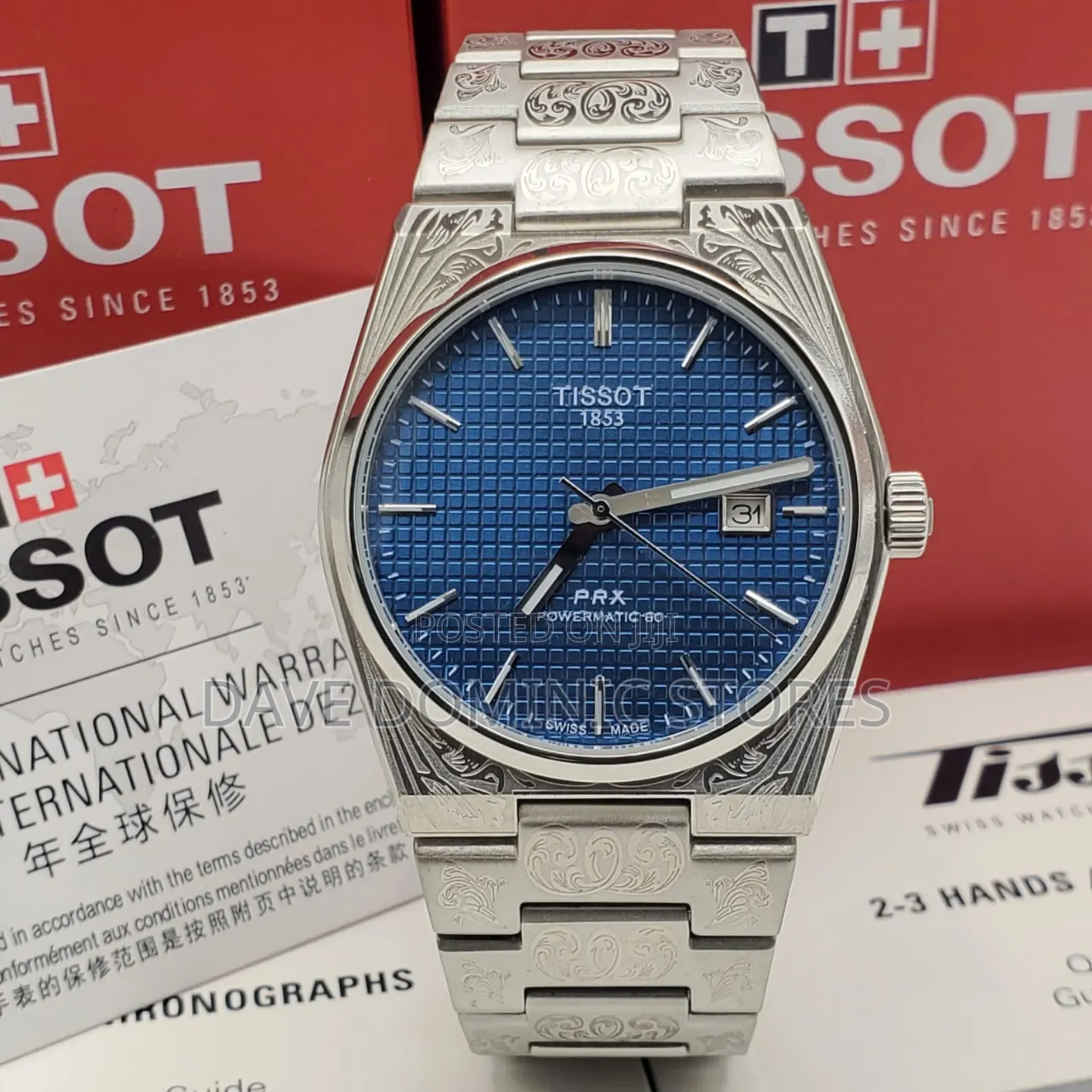 Tissot Male Watch Chain Strap Battery Power