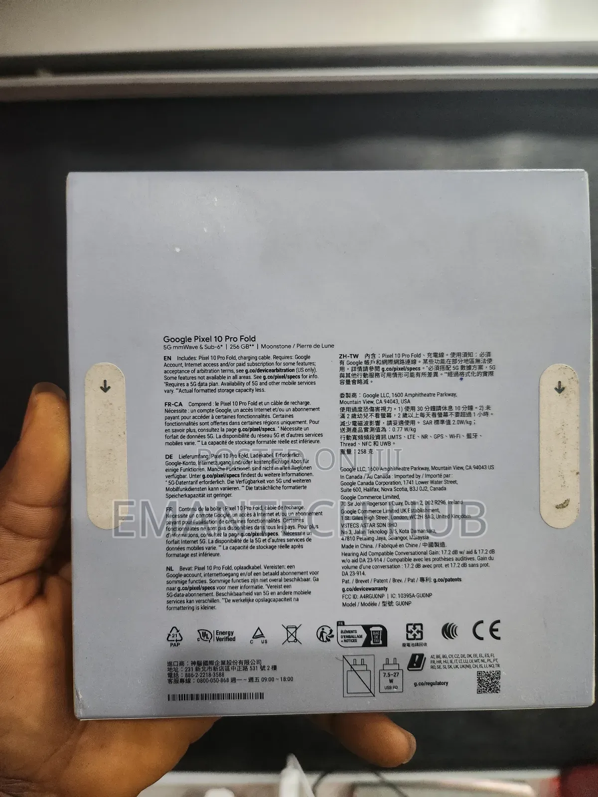 New Google Pixel 10 Pro Fold 256 GB White