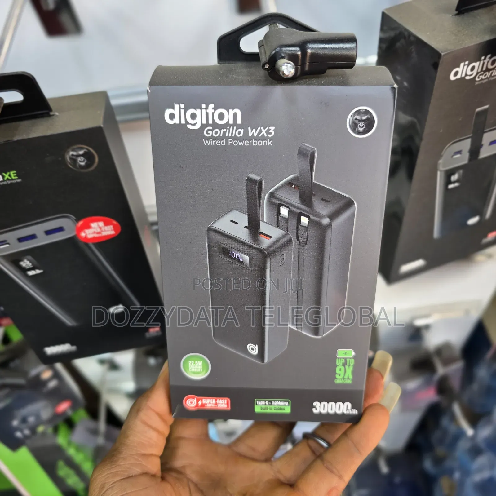 Digifon 30000mah Gorilla Wx3 Wired Powerbank