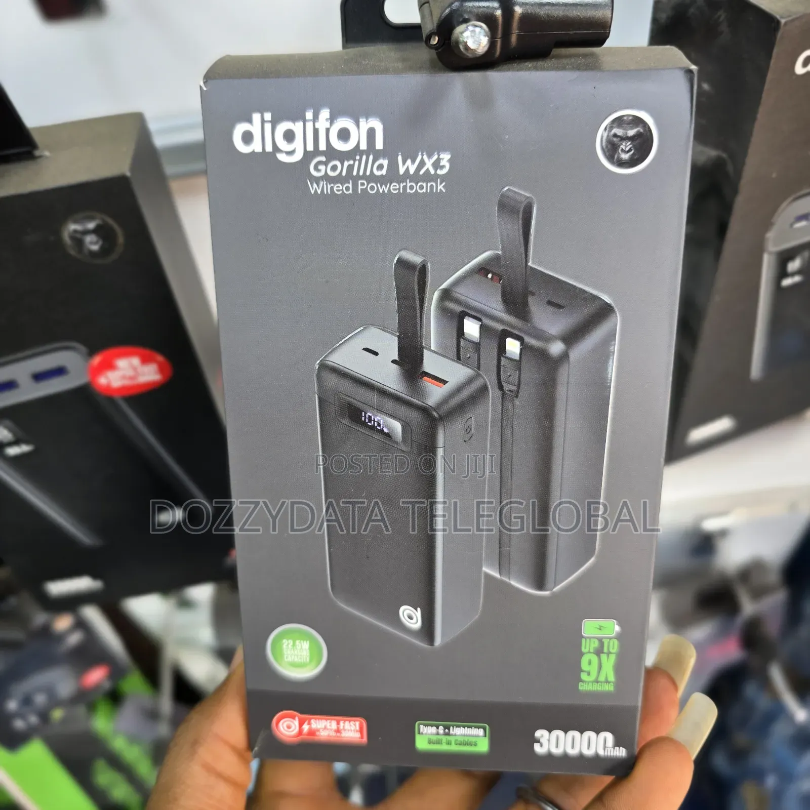 Digifon 30000mah Gorilla Wx3 Wired Powerbank