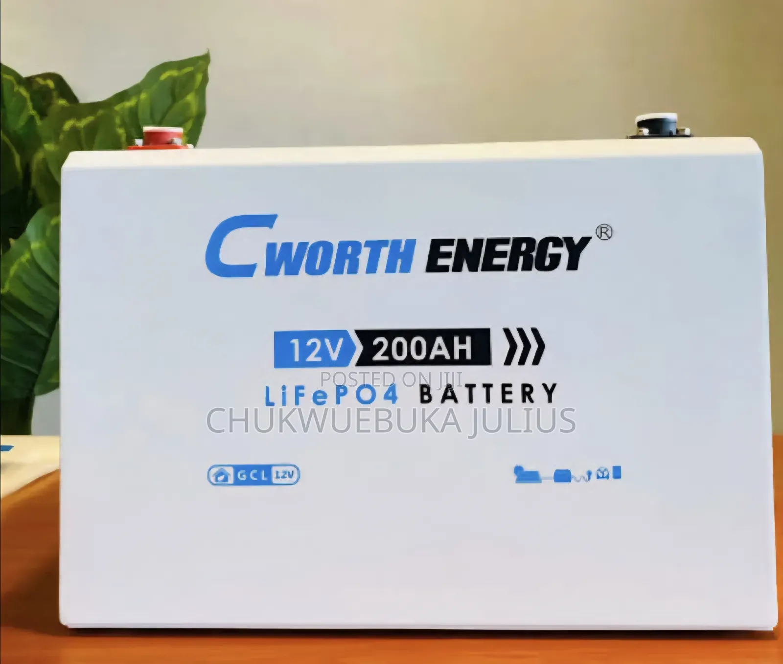 Cworth Energy 12v 200ah (2.56kwh) Lifepo4 Lithium Battery