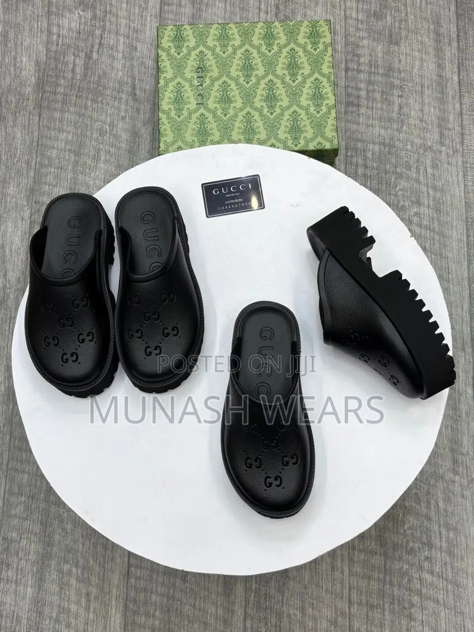 Gucci Flat and Big Sole Slide 40-46