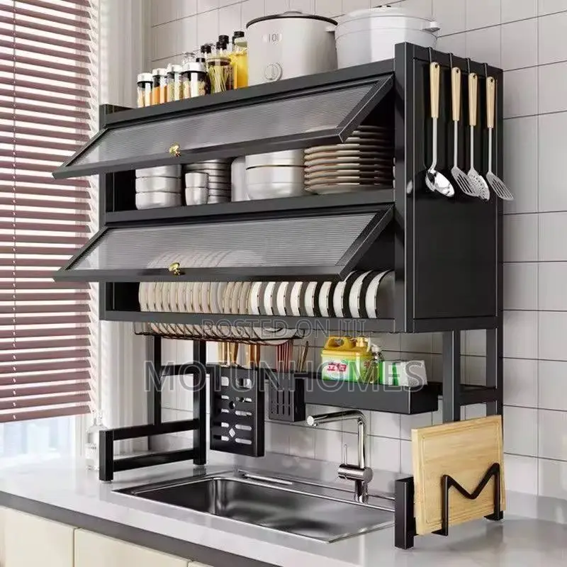 Stainless Over the Sink Dish Rack Double