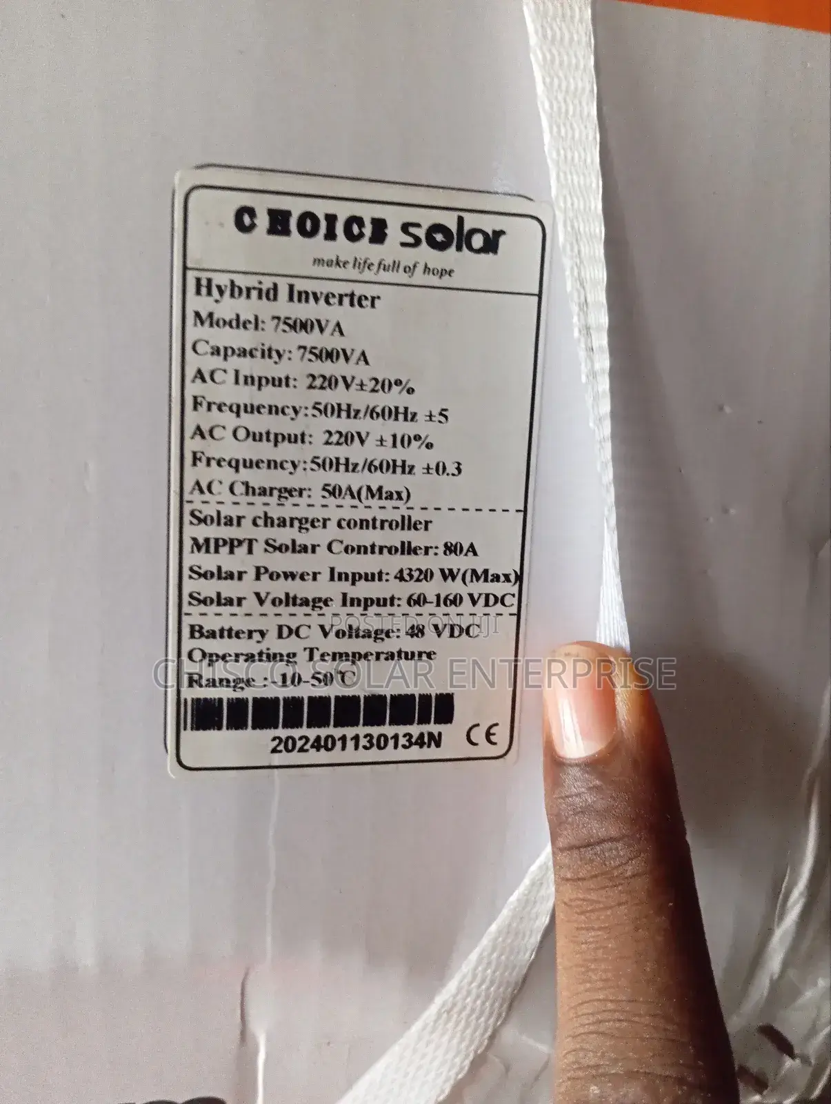 7.5kva 48v Hybrid Choice Inverter