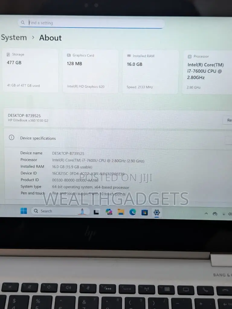 Laptop HP EliteBook X360 1030 G2 16GB Intel Core i7 SSD 512GB