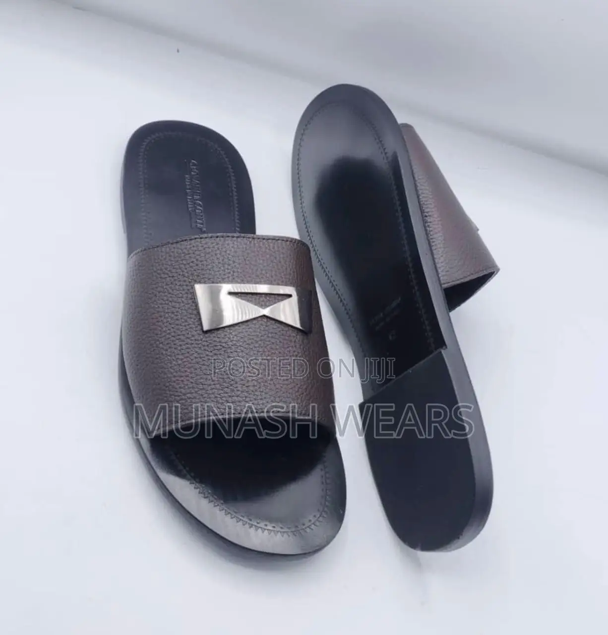 Roberto Cavali Leather Slipers 40-46 Skin Leather