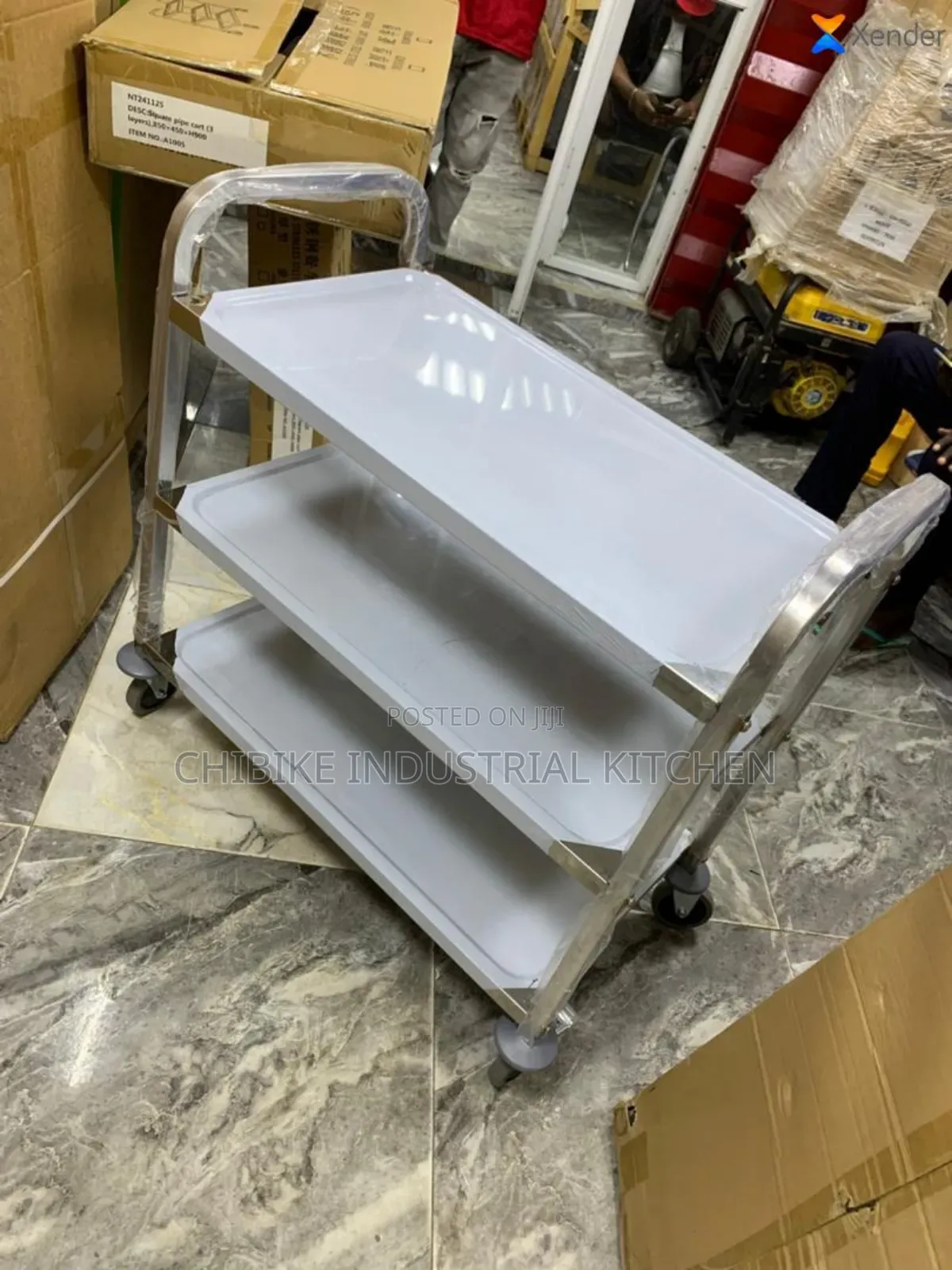 Stainless Trolley Three Steps