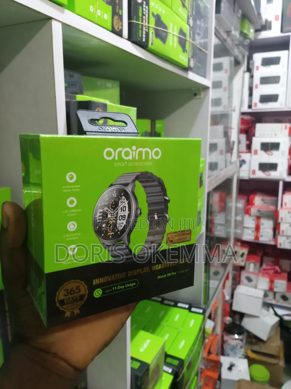 Oraimo Watch 5r Pro (Osw-830) – 1.43" Amoled Hd Calling Smartwatch