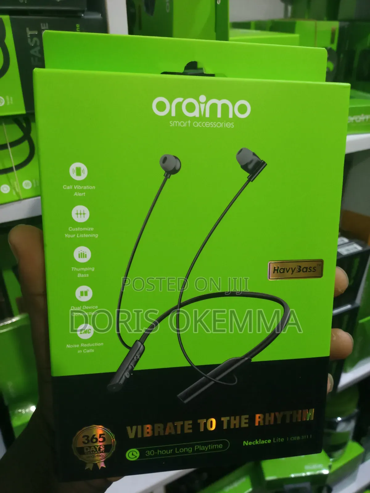 Oraimo Necklace Lite Wireless Neckband Earphones (Oeb-311)