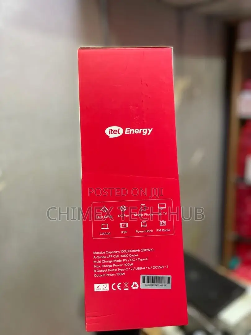 Itel Power Go 100000mah 130watts Portable Power Bank
