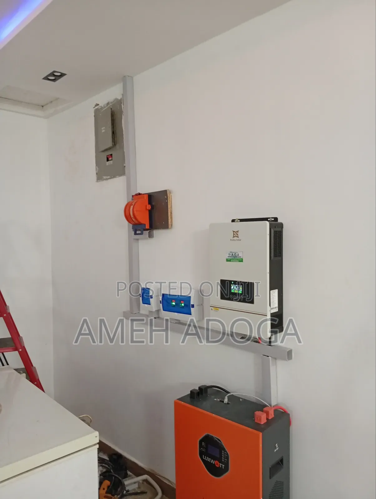 Installation of 6.2kw Inverter With Solar and Lithium Battery
