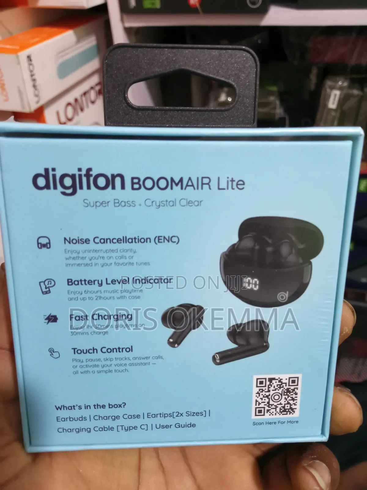 “Digifon Boomair Lite  Super Bass + Led Display + Clear Calls"
