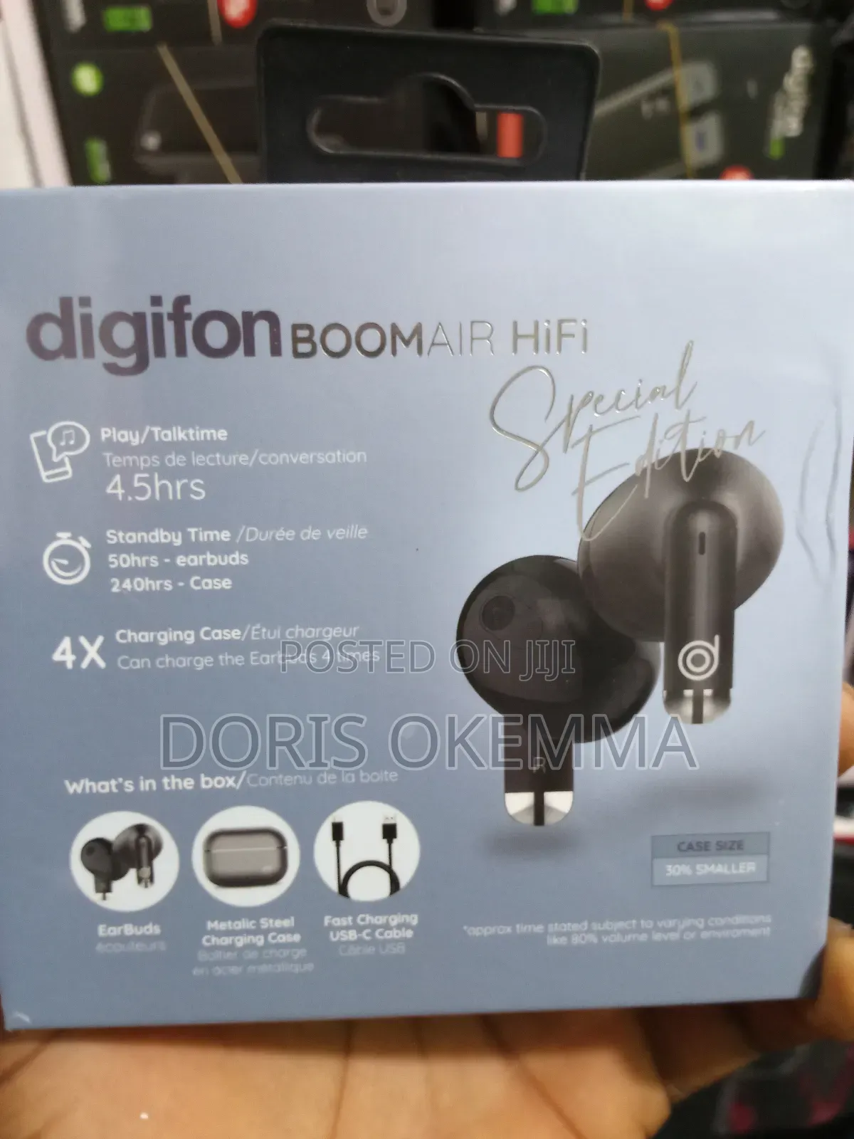 “Digifon Boomair Hifi Premium Sound + Metal Case + Clear Calls"