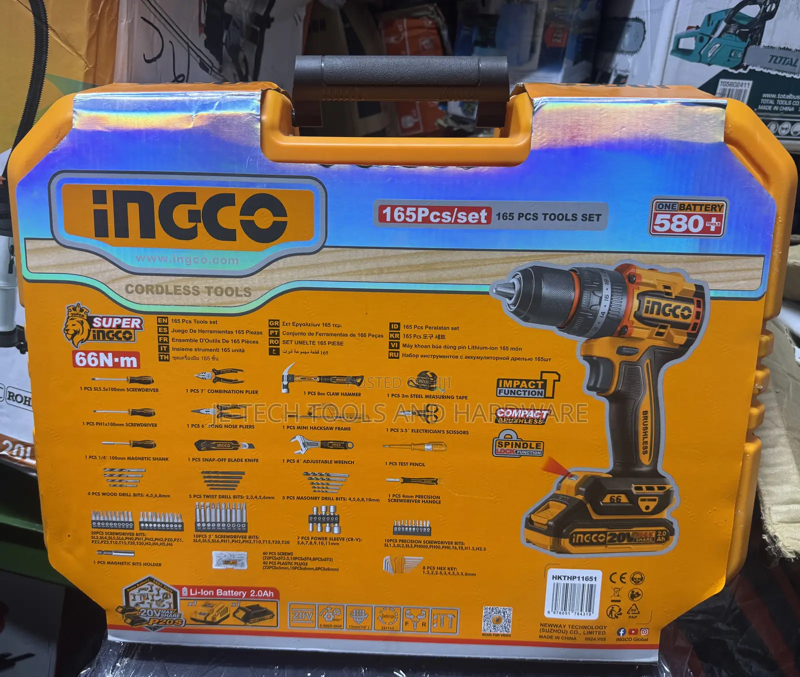 Built for Power Precision Ingco 165-Piece Cordless Tool