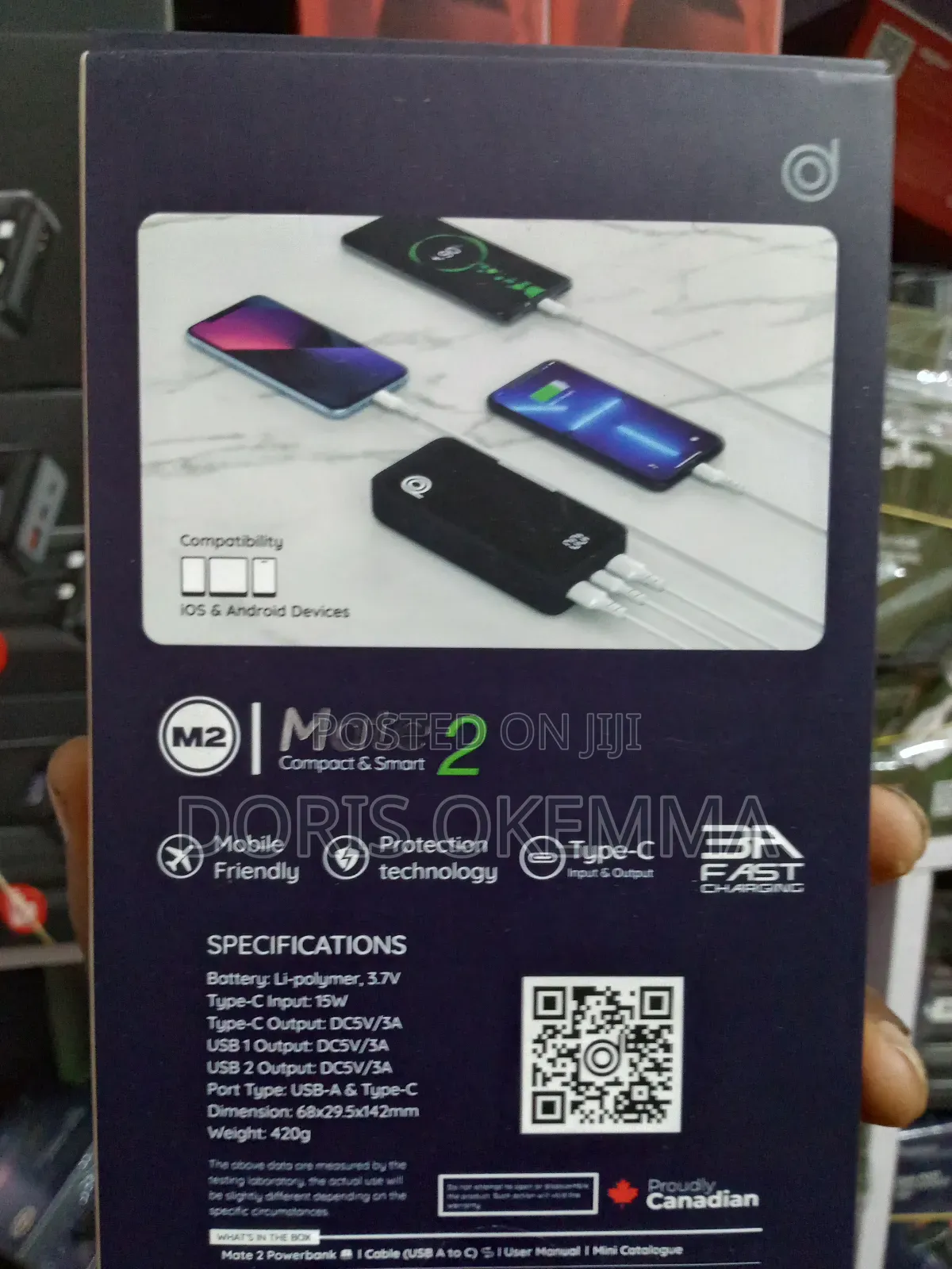Digifon Mate 2 (20,000mah) 15w Fast Charging Powerbank