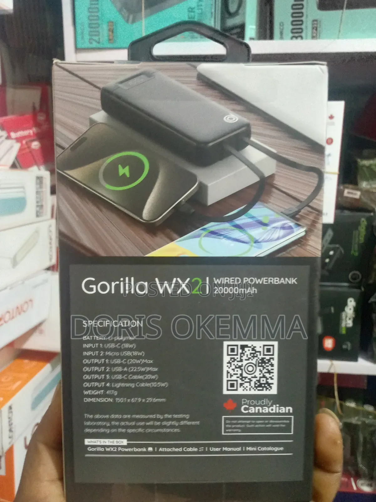 Digifon Gorilla Wx2 20000mah Super-Fast Powerbank