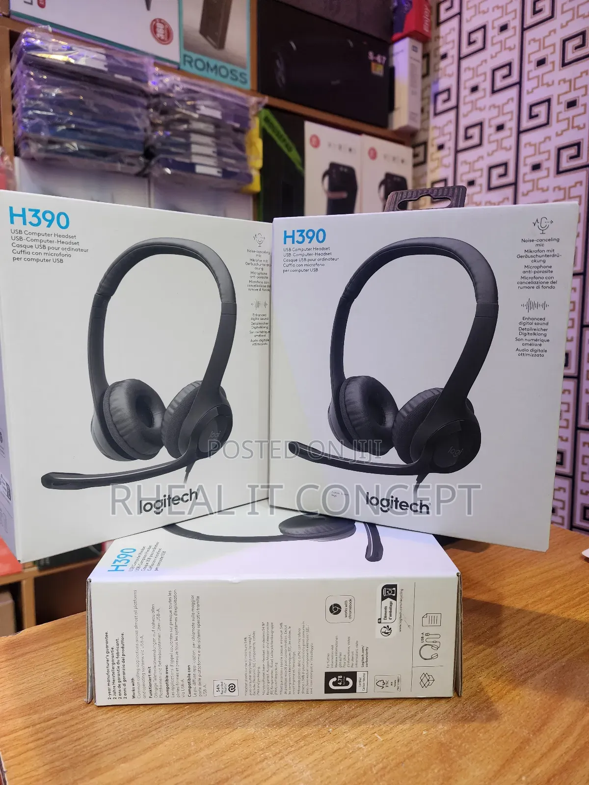 Logitech H390 Usb Wired Noise Concillation Mic Headphone