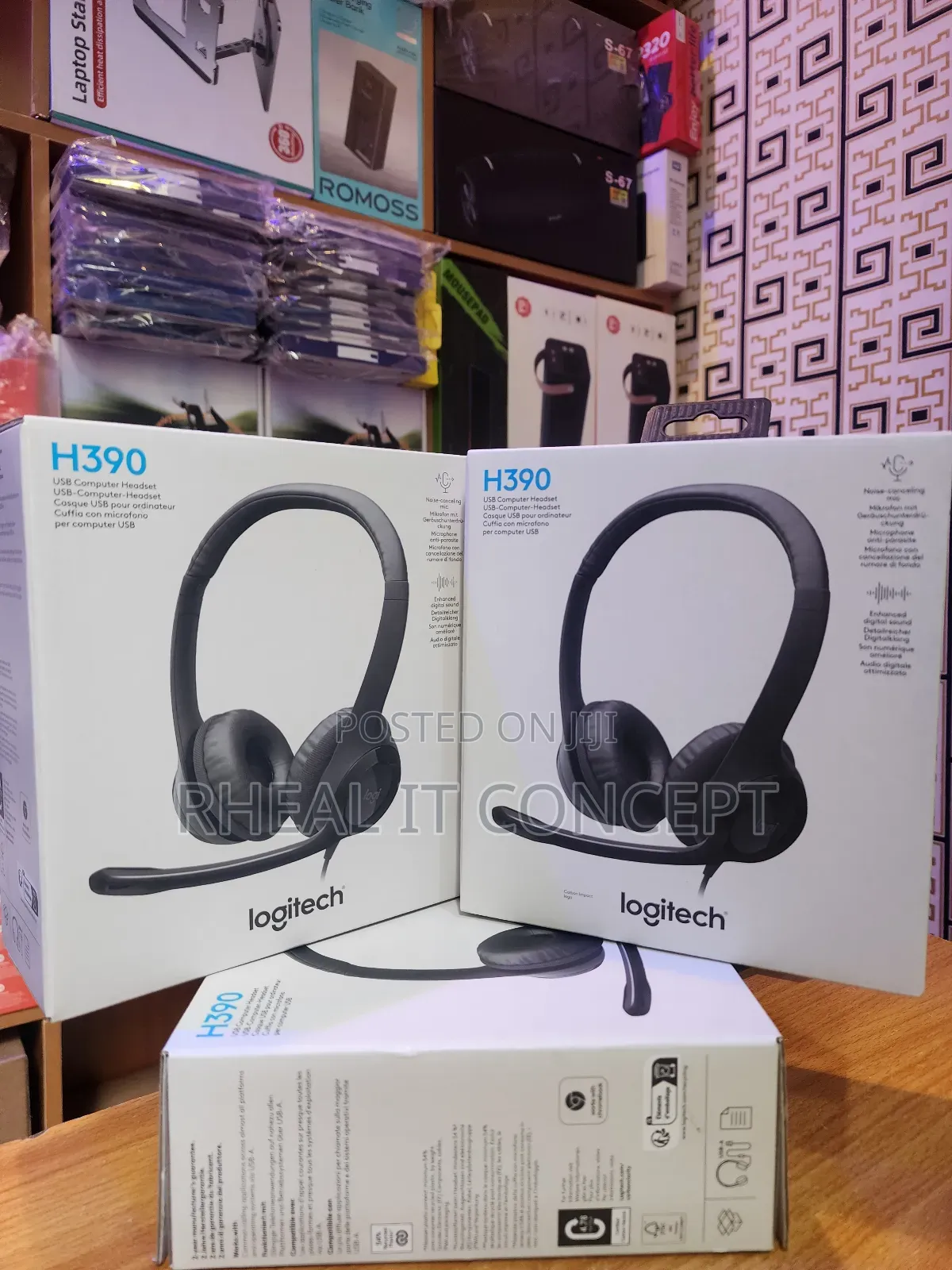 Logitech H390 Usb Wired Noise Concillation Mic Headphone