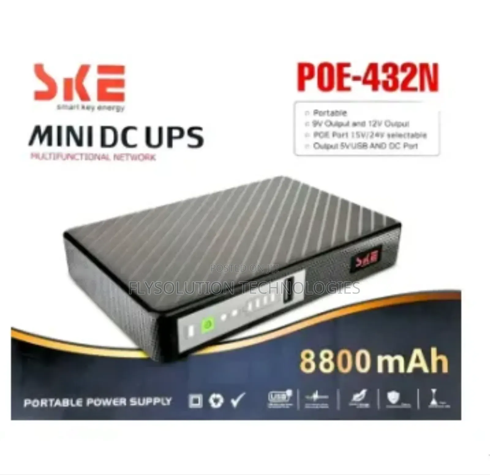 Ske Mini Dc Ups Router Power Bank (Poe-432n)