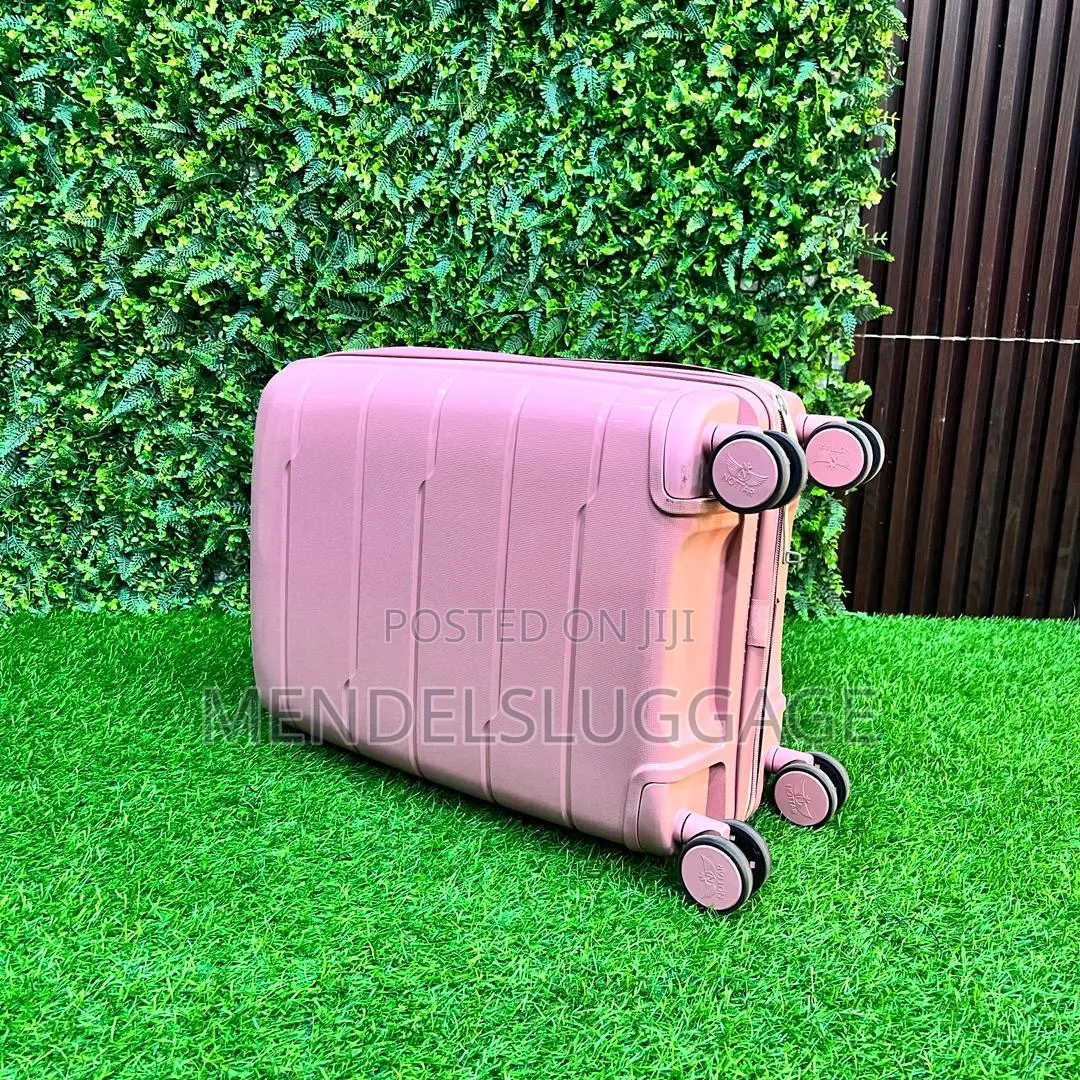 Elegant Pink 3-Piece Travel Suitcase Set With 360 Spinner Wheels