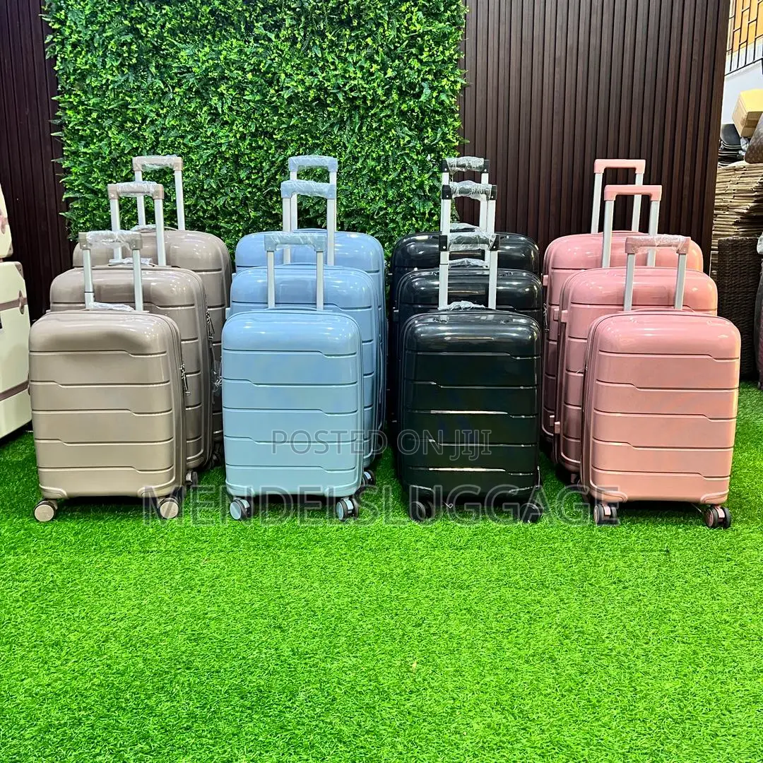 Elegant Pink 3-Piece Travel Suitcase Set With 360 Spinner Wheels