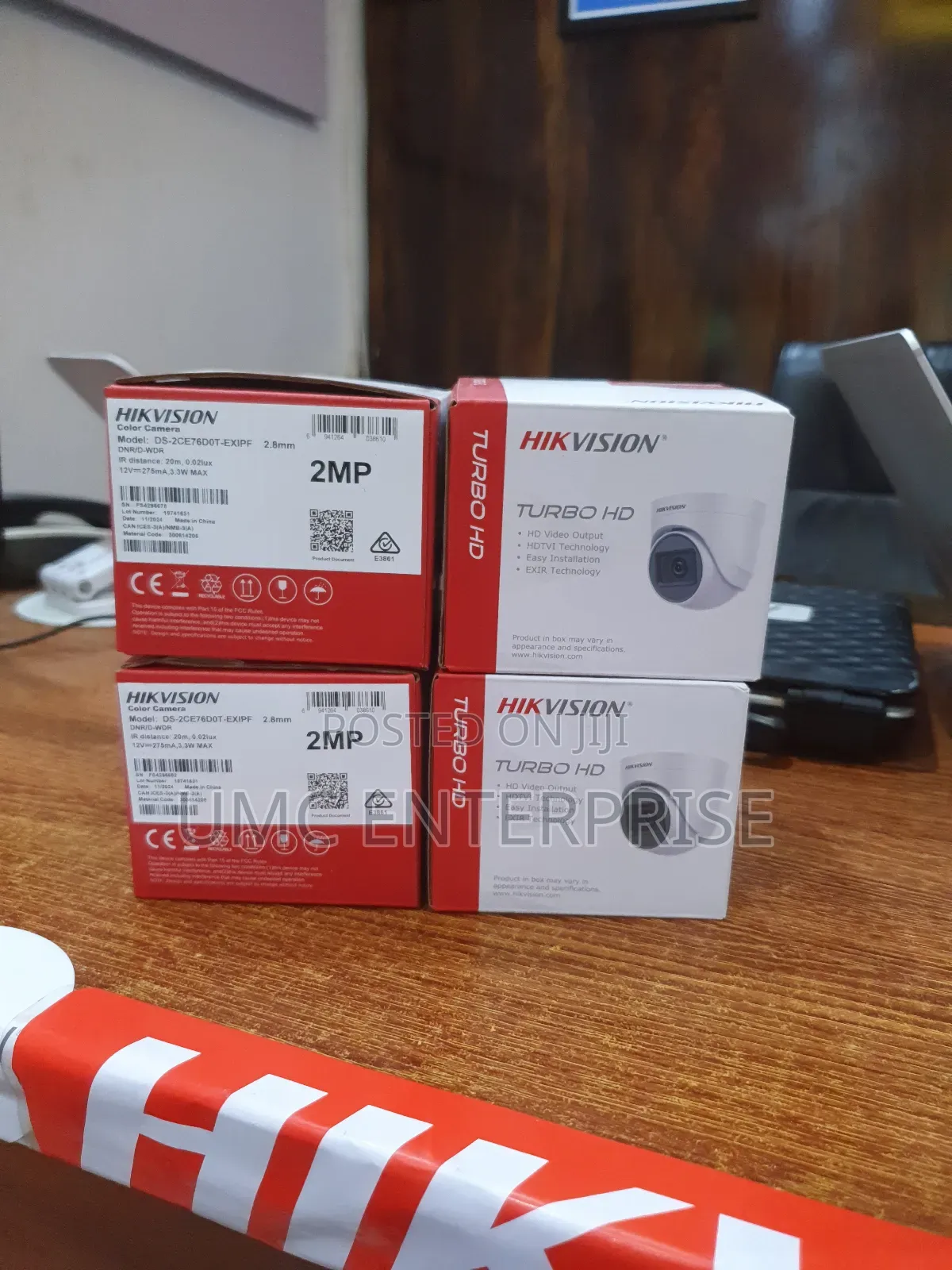 4 PCS of Hikvision 2mp Indoor Camera