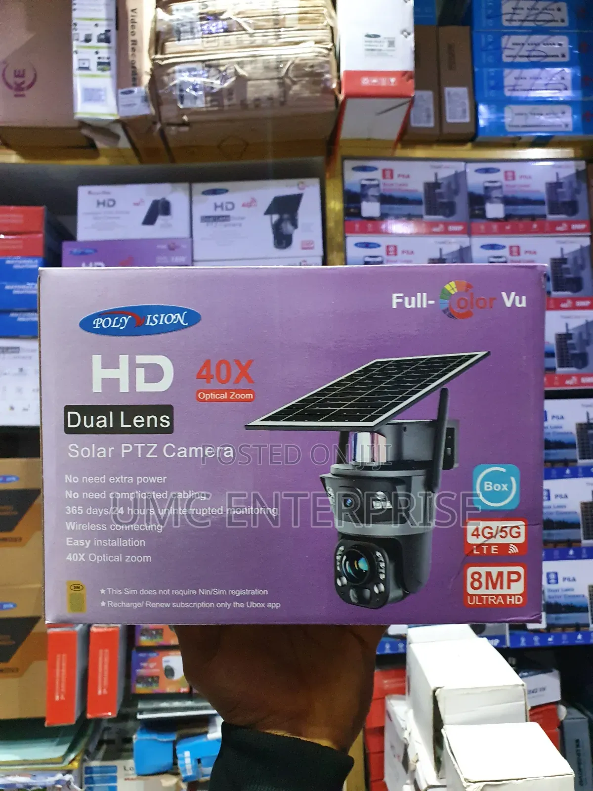 Dual Lens Solar PTZ Camera (40× Zoom)