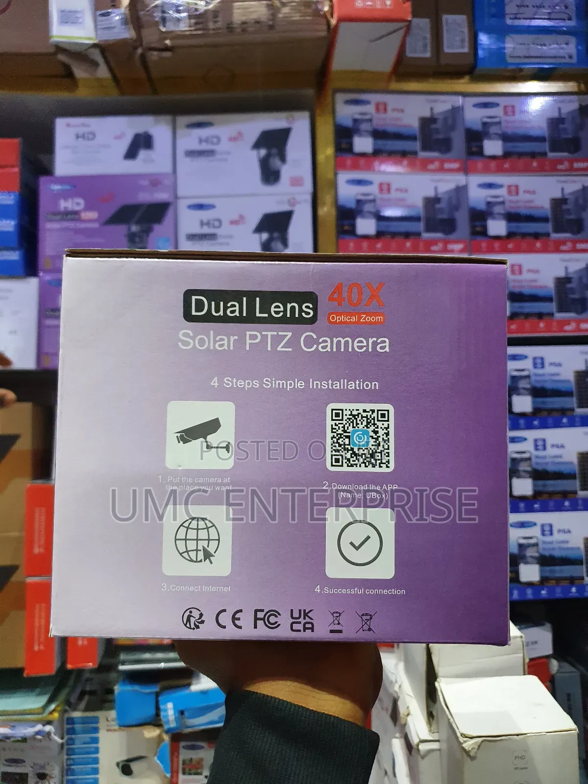 Dual Lens Solar PTZ Camera (40× Zoom)