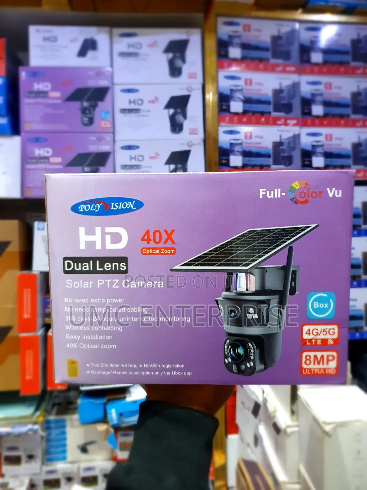Dual Lens Solar PTZ Camera (40× Zoom)