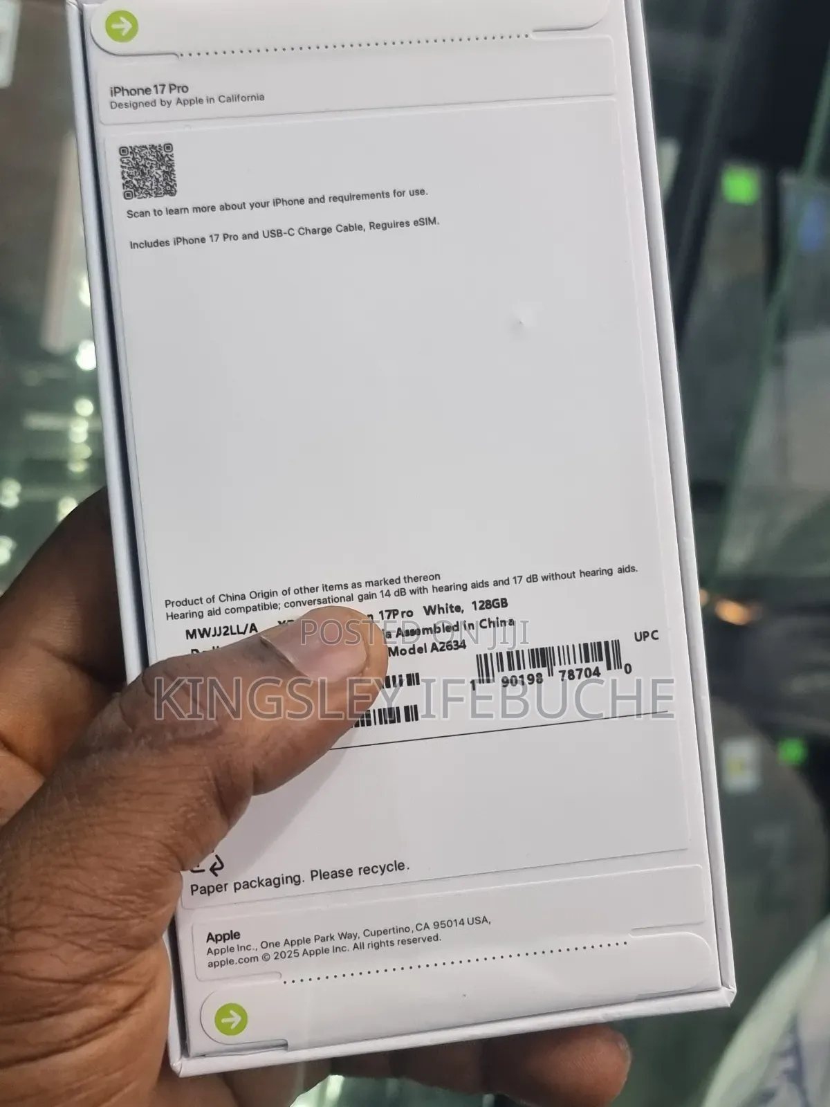 New Apple iPhone XR 128 GB White