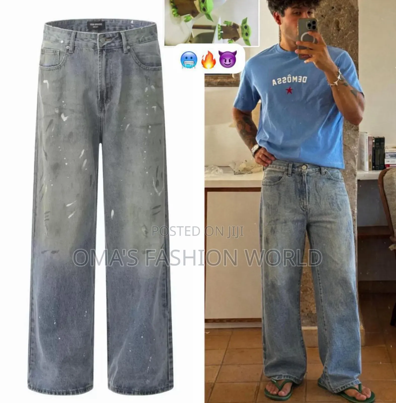 Top Quality, Clean Finishing, and Premium Standard. Quality Baggy Jean