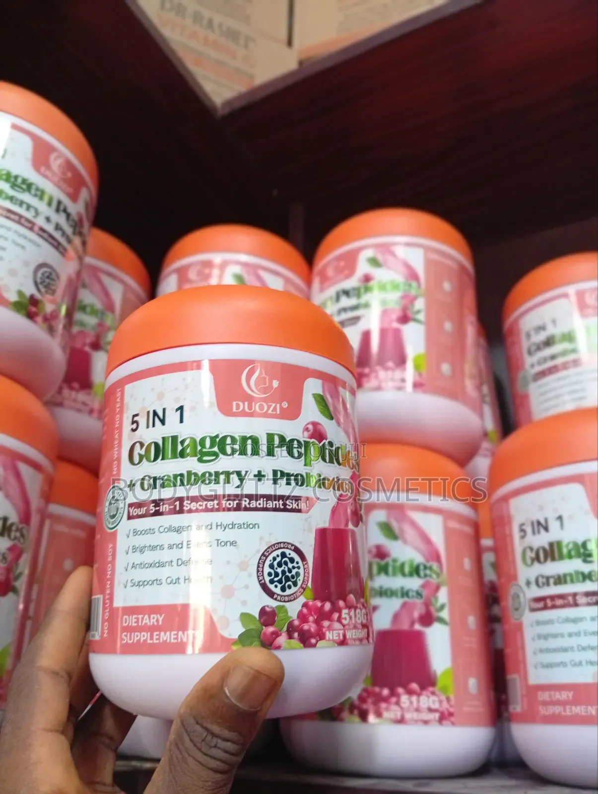 Duozi 5 in 1 Collagen Peptide+Cranberry+Probiotics