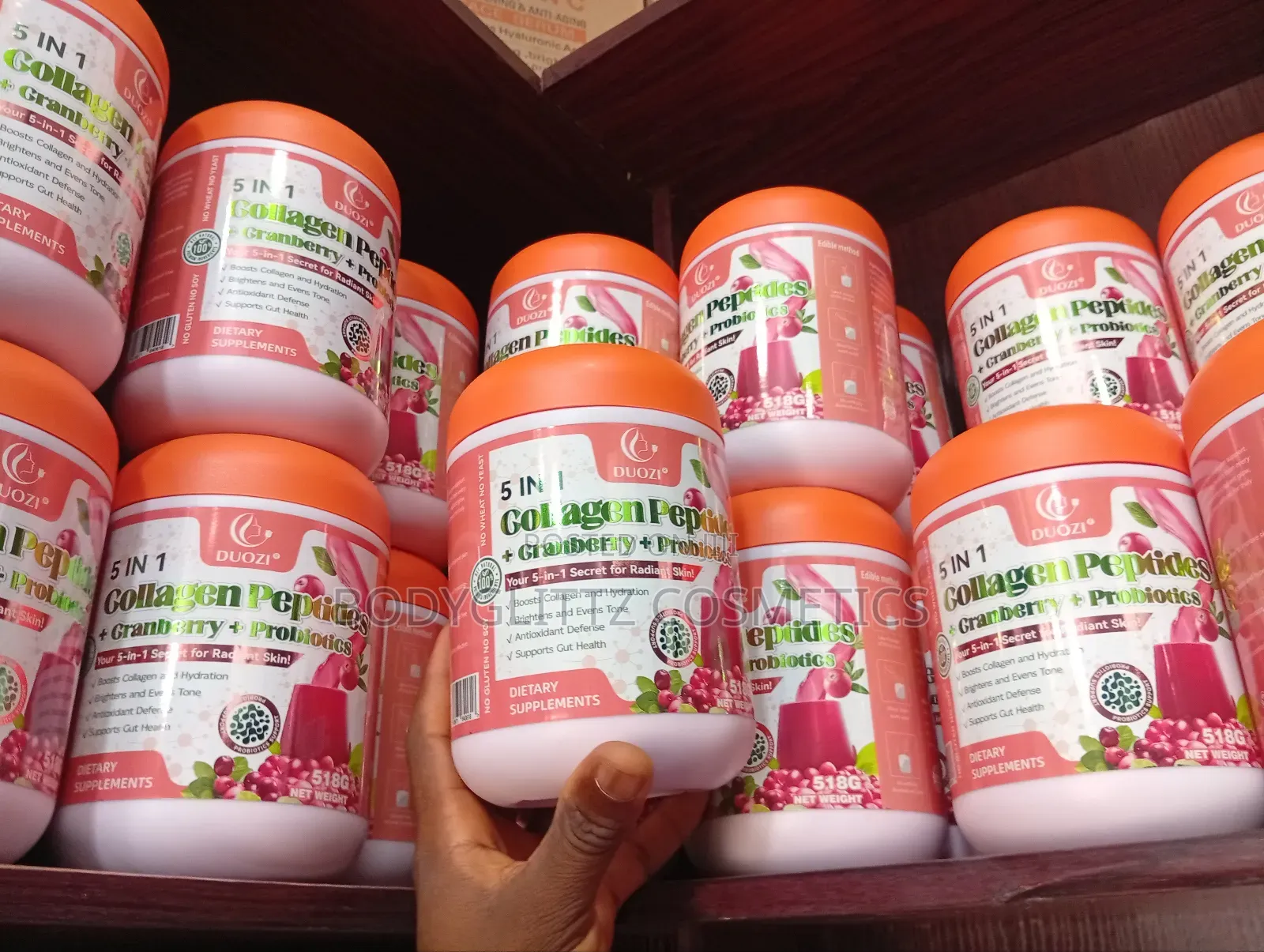 Duozi 5 in 1 Collagen Peptide+Cranberry+Probiotics