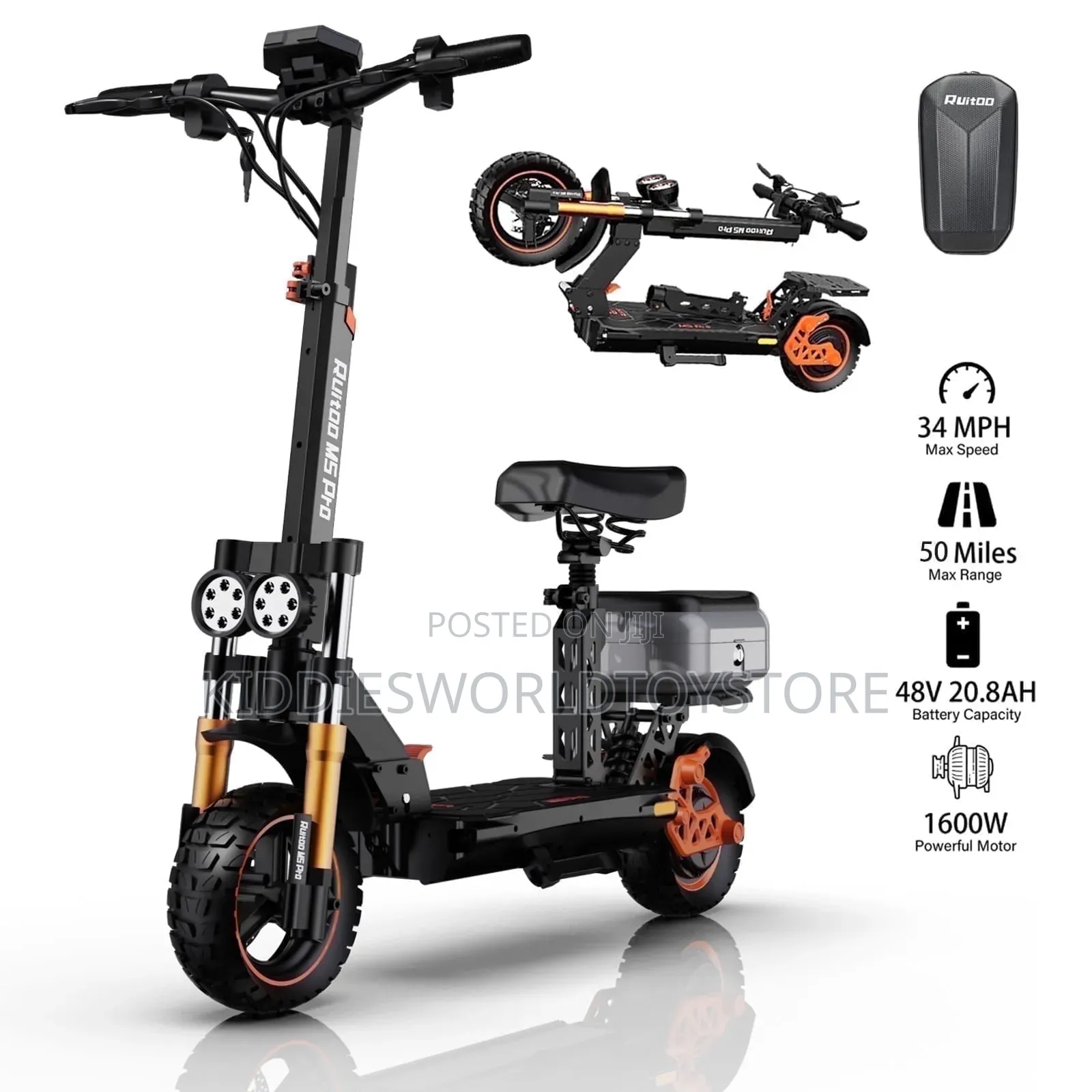 Ruitoo M5 Pro Electric Scooter Off-Road Adventures.