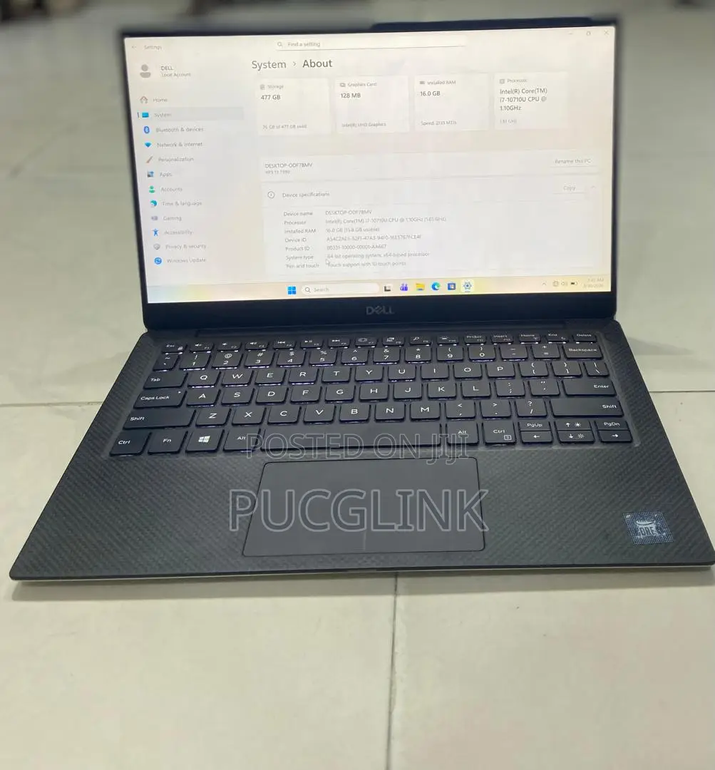 Laptop Dell XPS 13 16GB Intel Core i7 SSD 512GB